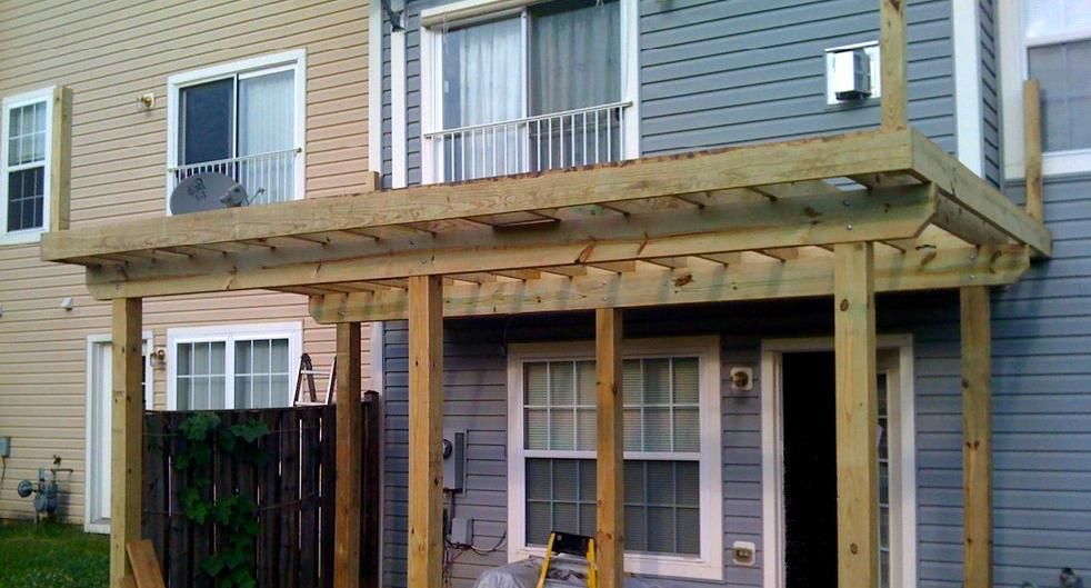 Deck in Rockville MD (framing)