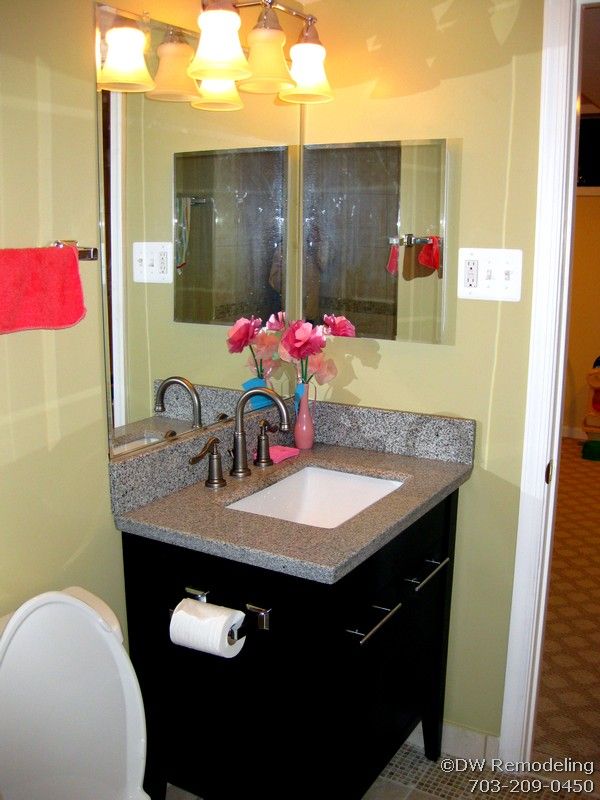 Full Bathroom in Finished Basement