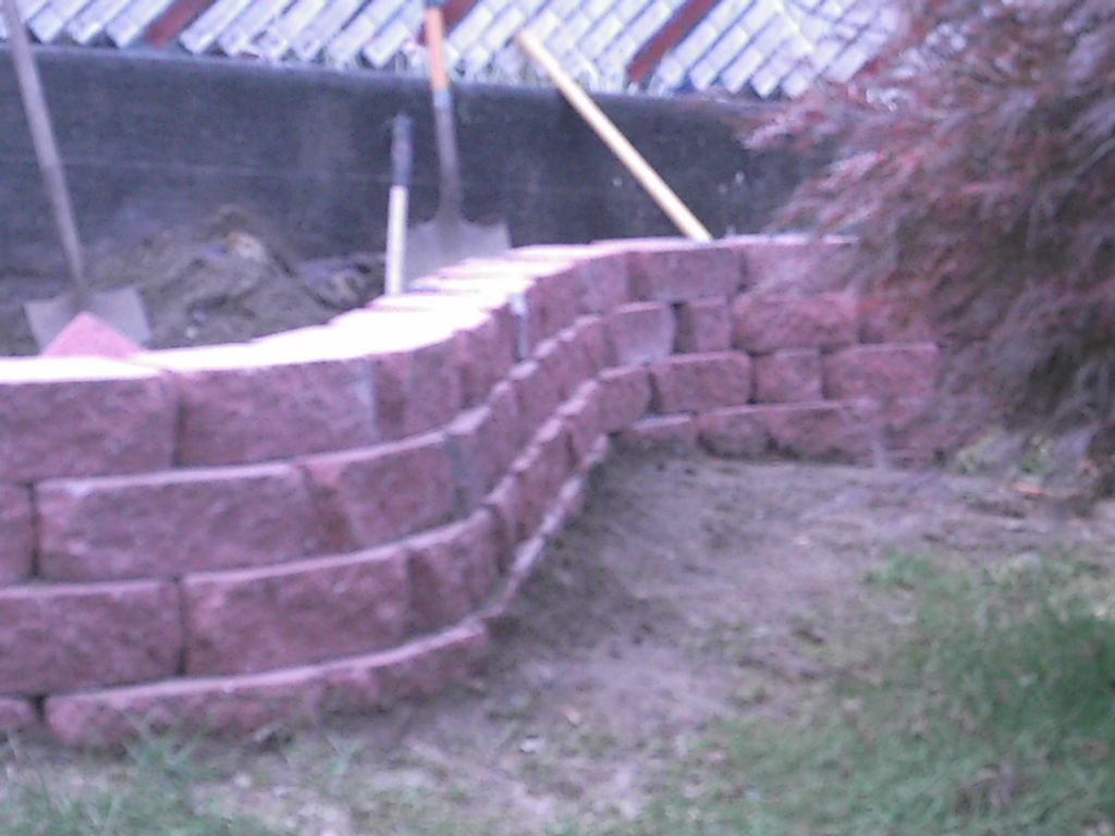 red castle retaining wall