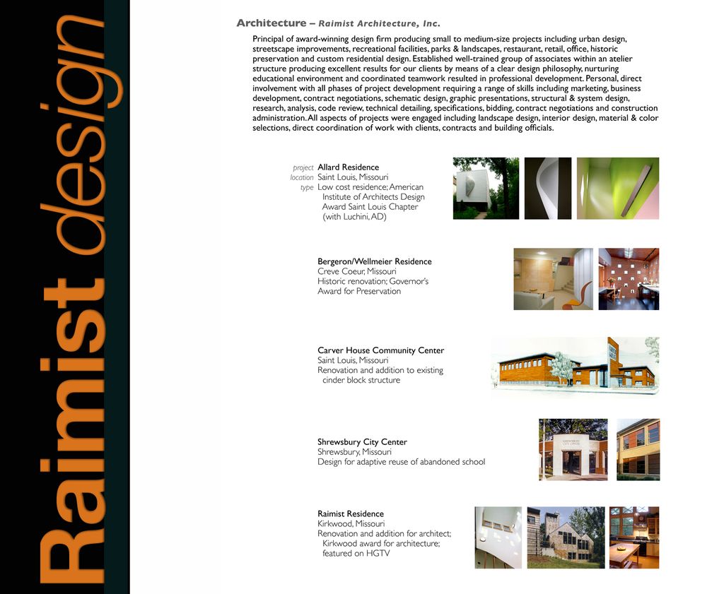 Architecture, design & interiors.