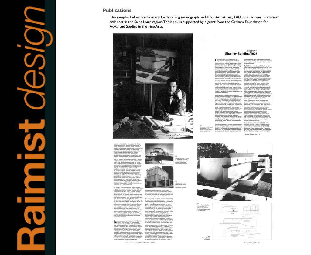 Architectural history, writing & publications.