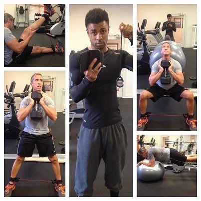 Training Ken after he just came off of a knee inju