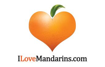 'I Love Mandarins' custom logo design