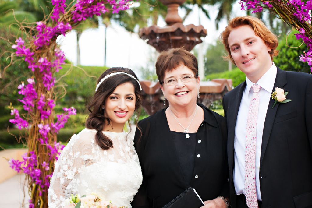 Big smiles after the pronouncement!