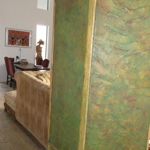 Room divider - textured rustic finish