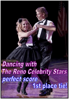 Dancing in The Reno Celebrity Stars contest.