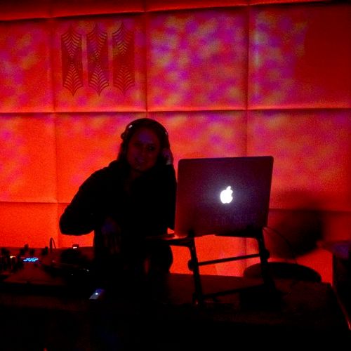 DJing a local club in SF