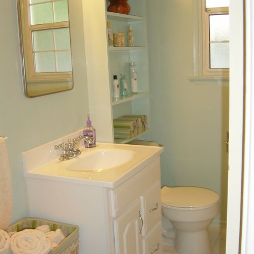 Bathroom- after organization and redesign