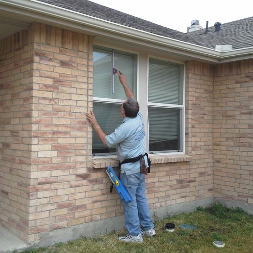 cleaning windows at my home