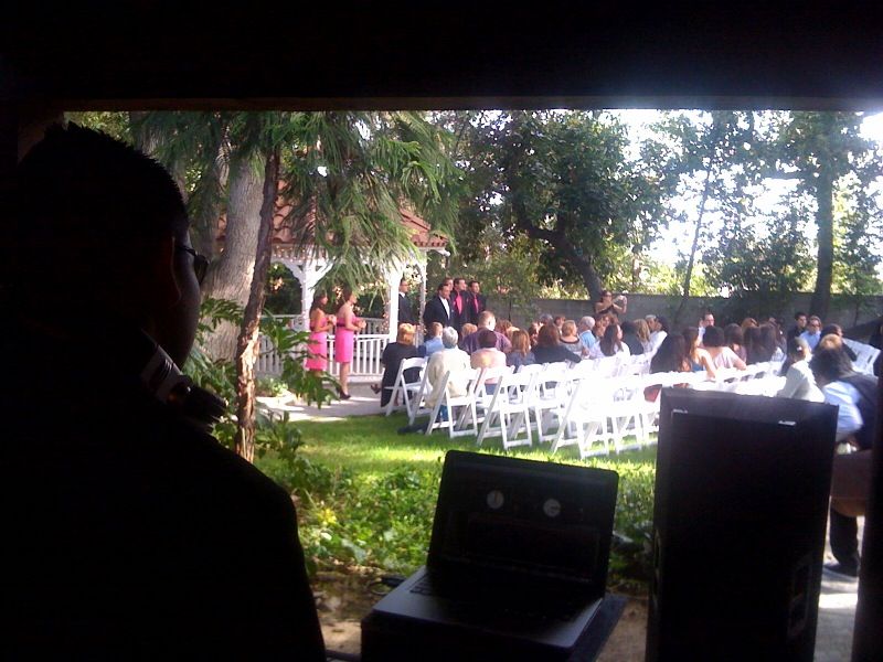 Djing a wedding
