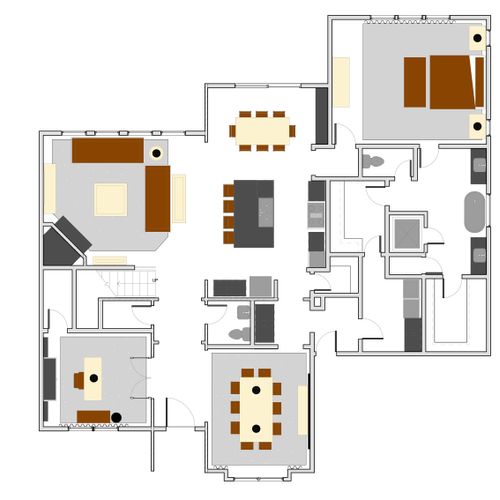Residential Interior Design: Floor Plan
AutoCad, 
