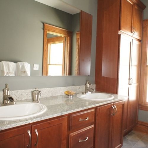 Bath remodel new vanity bath closet and granite co