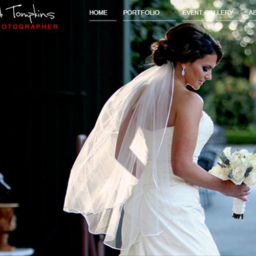 Web design for David Tompkins, New Orleans wedding