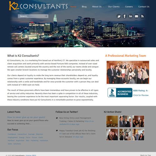 We setup K2 Consultants, a direct marketing agency