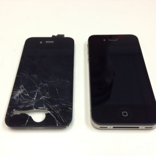 iPhone 4S Black Front Glass Repair