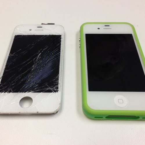 iPhone 4 White Front Glass Repair