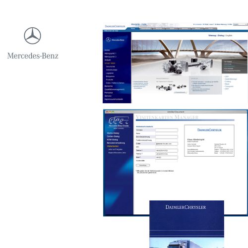 Mercedes Benz - Intranet website