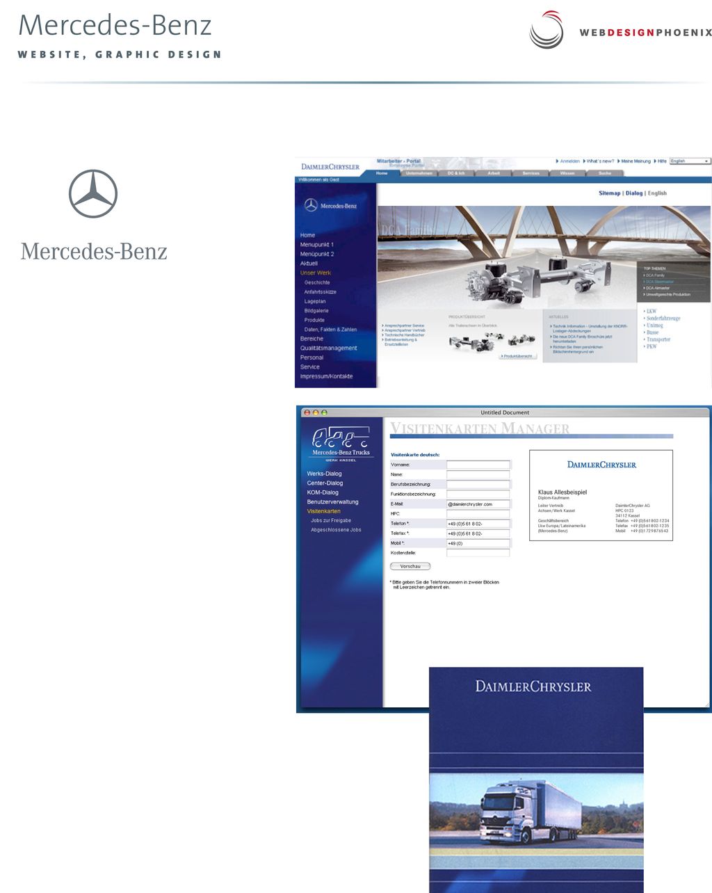 Mercedes Benz - Intranet website