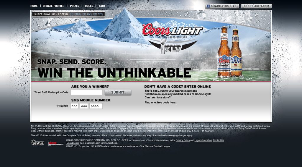 SUPER BOWL WEBSITE: These were "polished sketches"