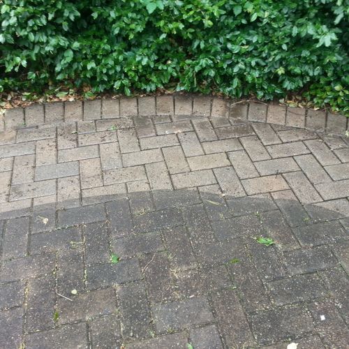 Power Wash Patio Before And After