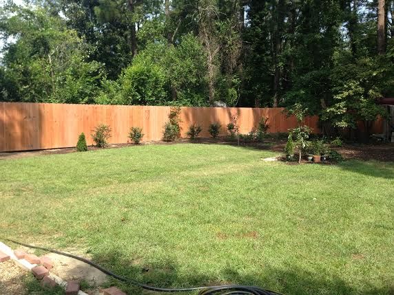 Wooden privacy fence 6ft.