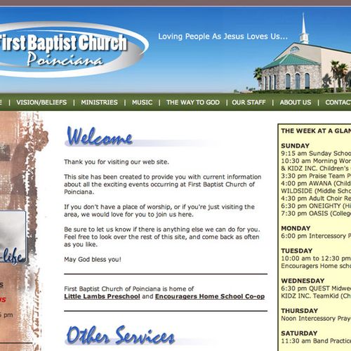 Website Design - Church Site