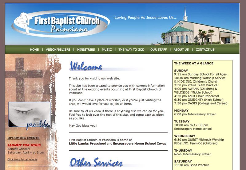 Website Design - Church Site
