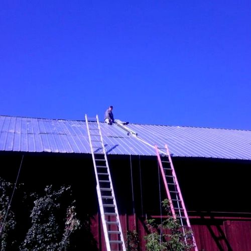 Barn - metal Roof job