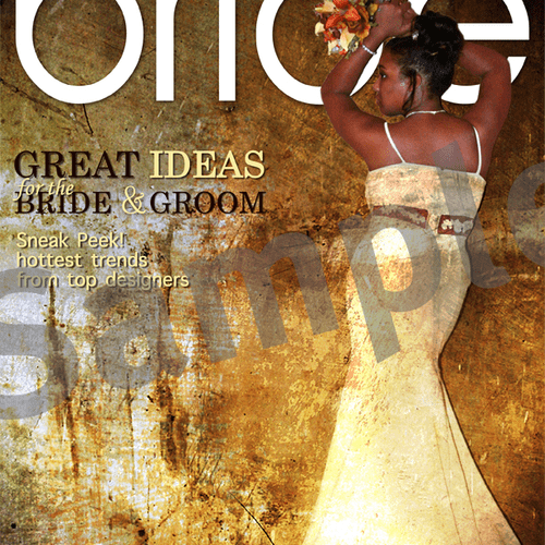 This is a Bridal magazine cover that I designed