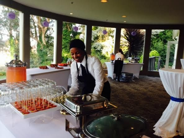 Full waitstaff celebration at Fort Mason