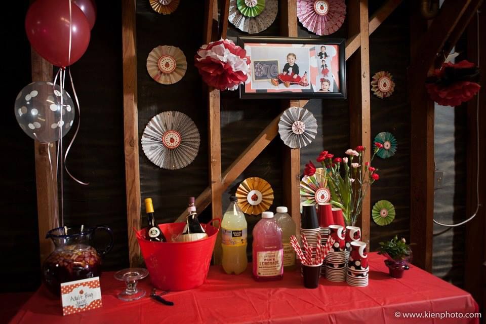 Ladybug Drink Table