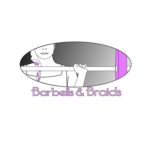 Barbell & Braids Logo Design
