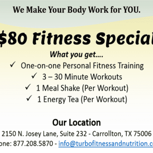 Nutrition and Fitness promo