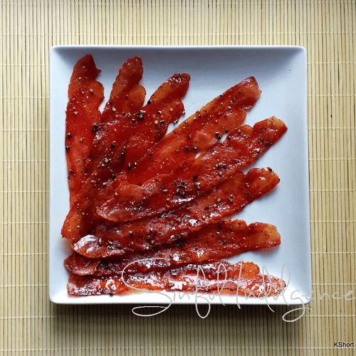 Black Pepper Maple Glazed Bacon