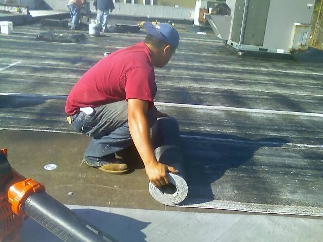 Flat roof work