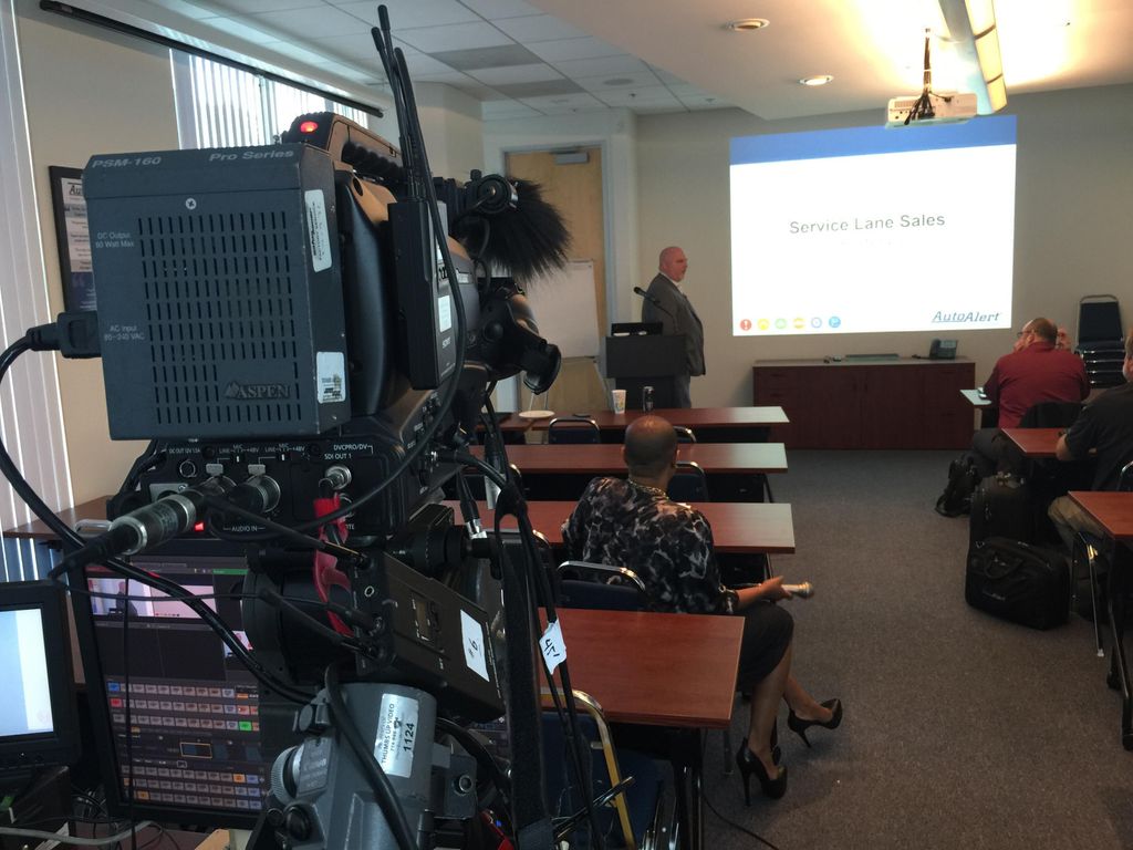 Producing a training video for salespersons in Irv