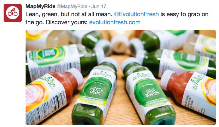 Twitter campaign for Starbucks and Evolution Fresh
