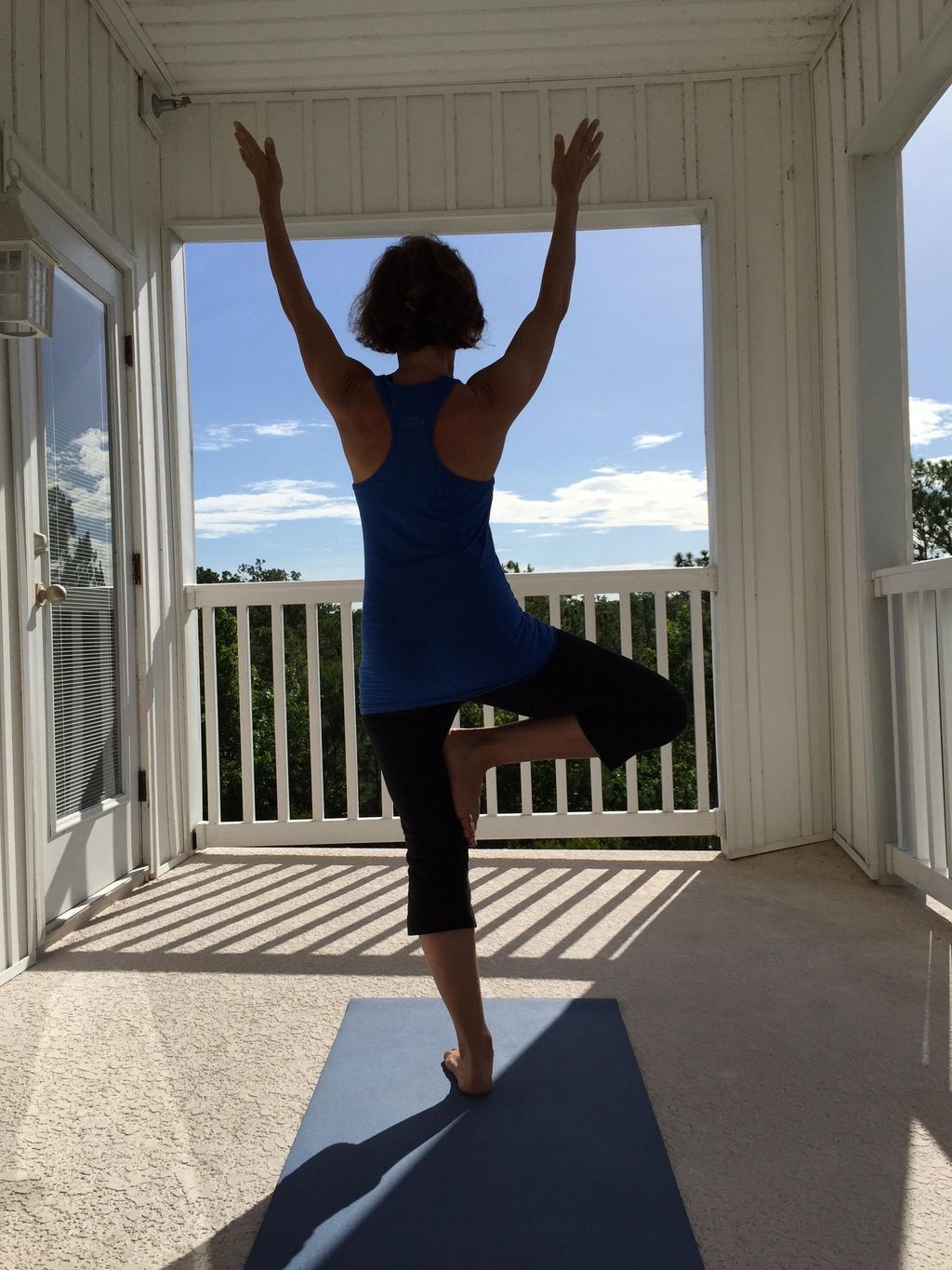 Bringing balance to the morning with Tree Pose