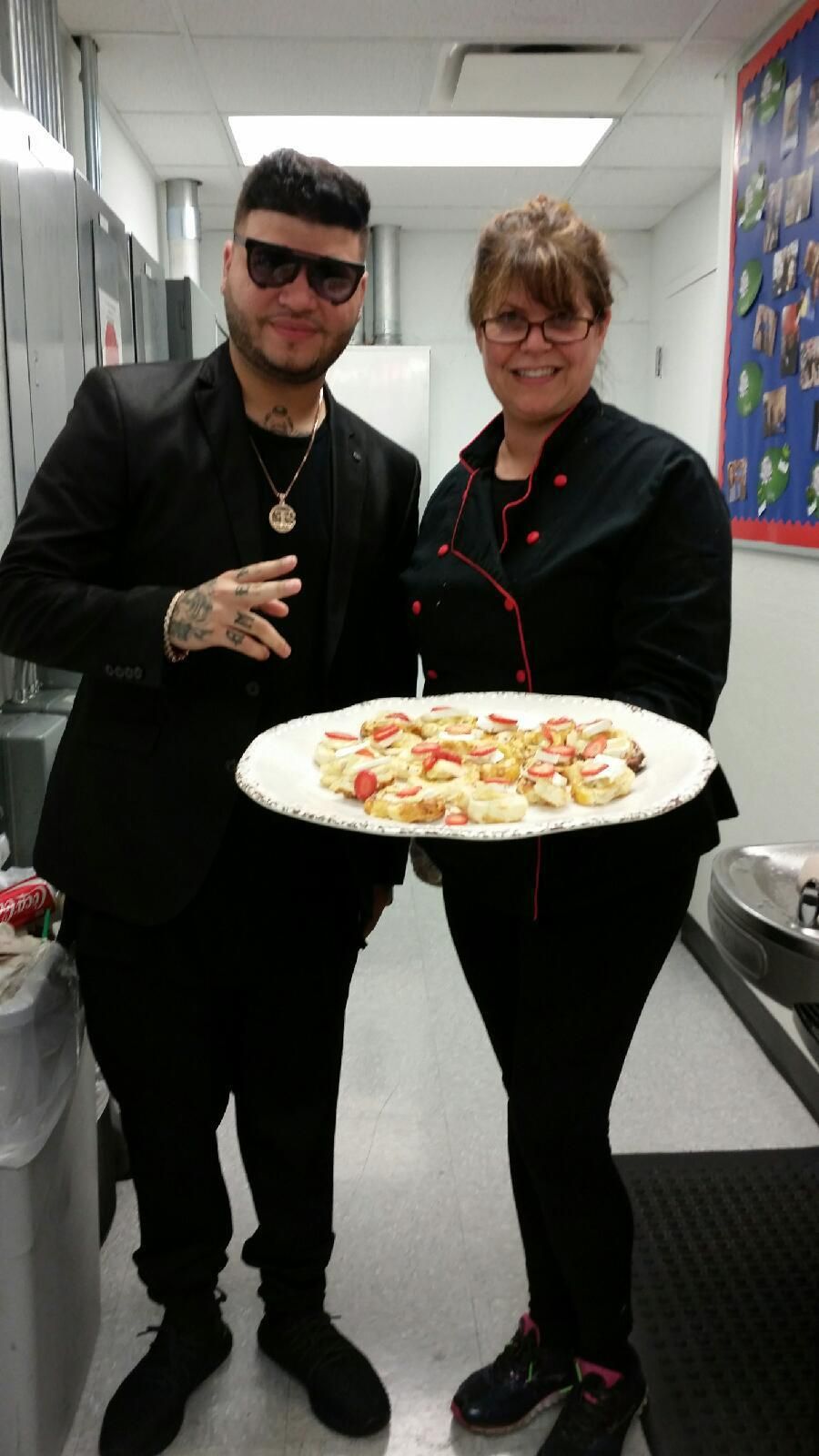 Feeding Farruko, Puerto Rican reggaeton singer and