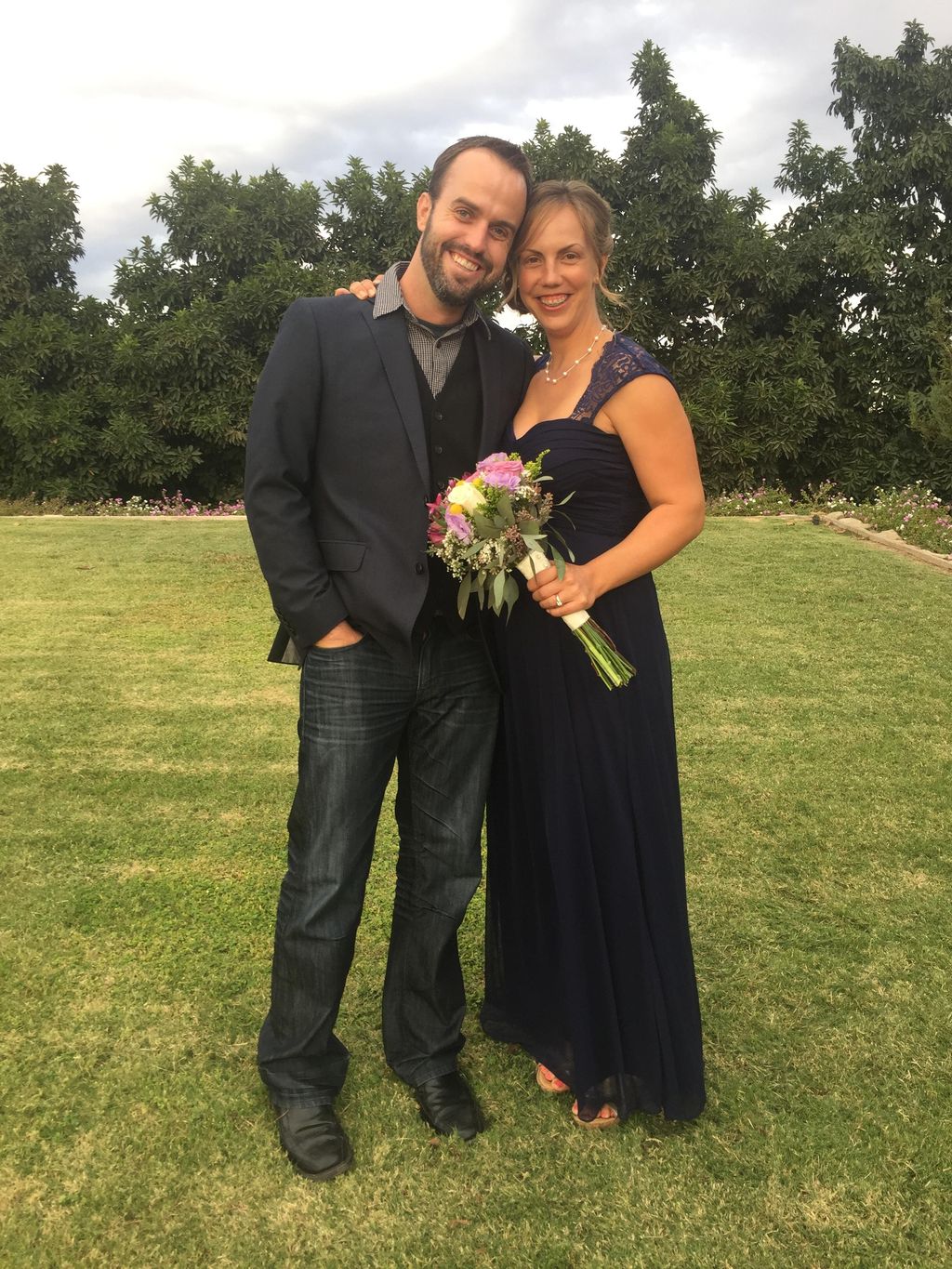 My sister and I at a recent friends wedding.