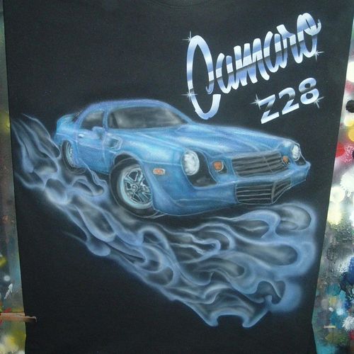Airbrushed Camaro Z-28 t-shirt