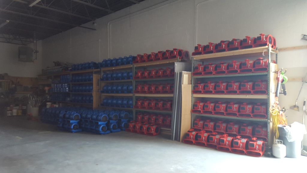 We have over 1000 pieces of drying and remediation