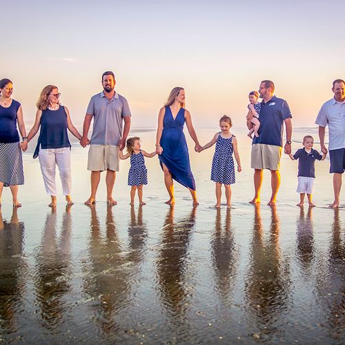 Family Portrait on the beach - Sunrise shooting