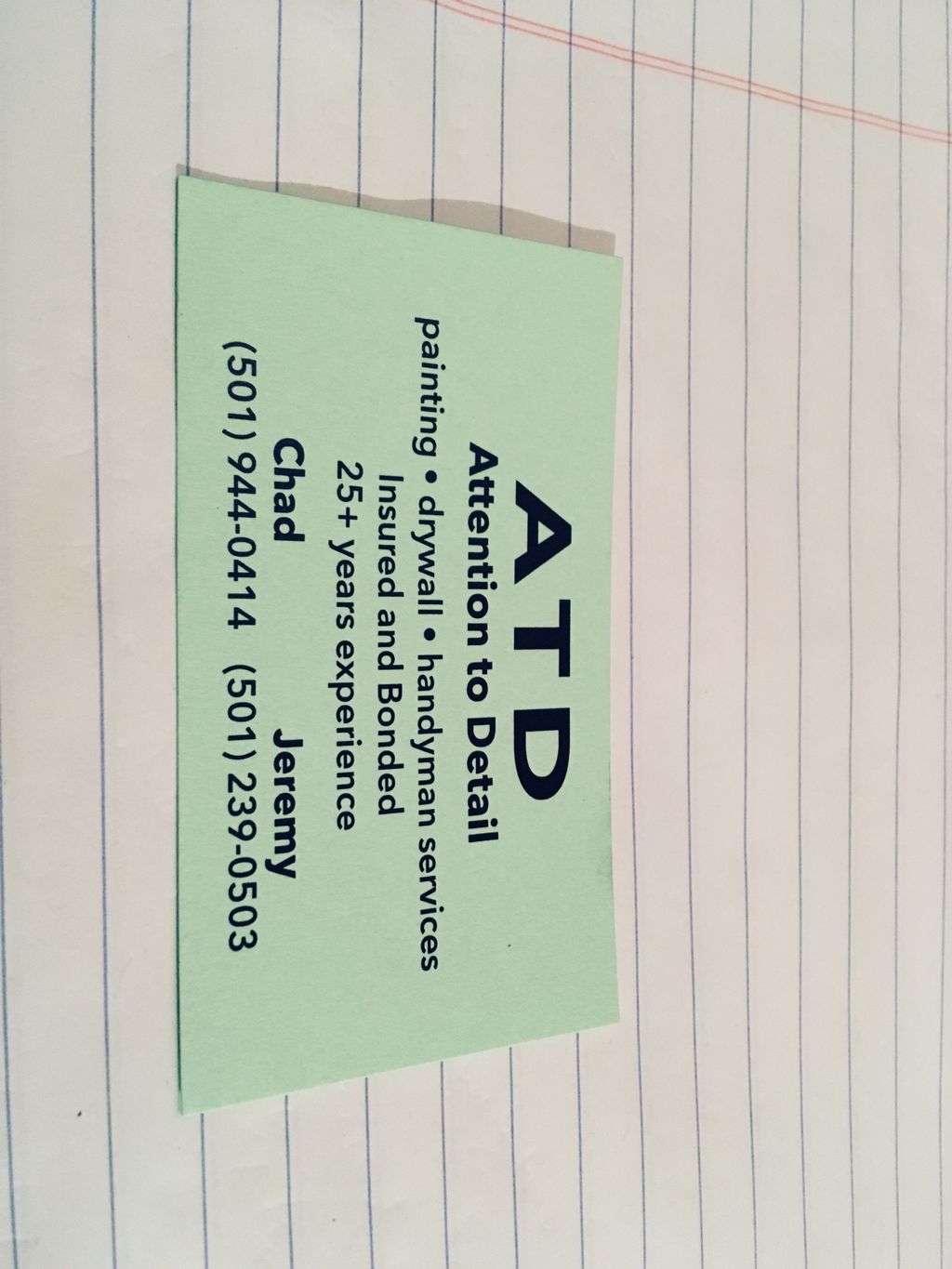 ATD (Attention toDetail)