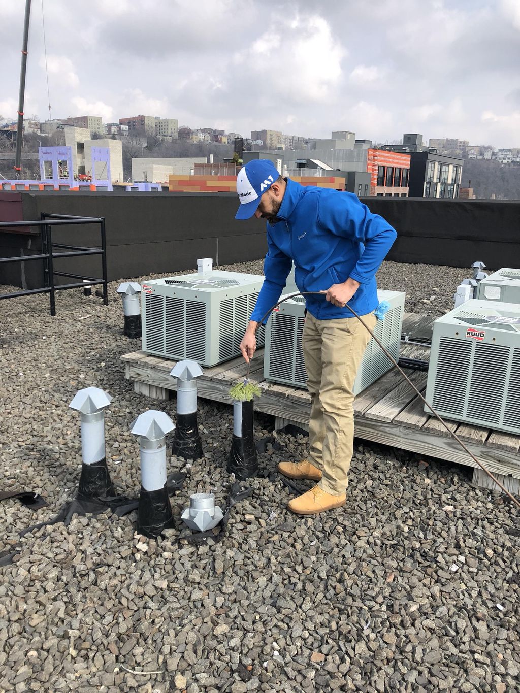Dryer exhaust vent cleaning. Hoboken 1/18