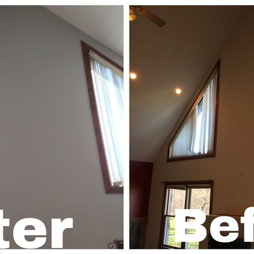Living Room Repaint- Before and After