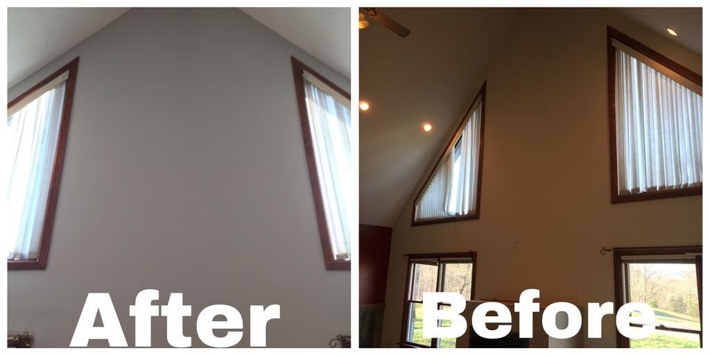 Living Room Repaint- Before and After