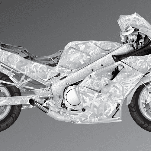Yamaha FZR 1000 (Adobe Illustrator)