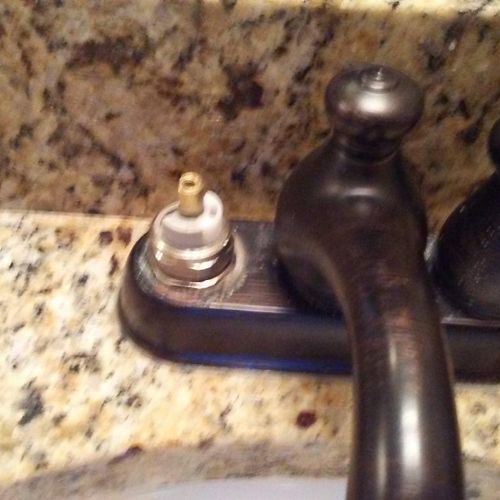 rebuilt bathroom faucet