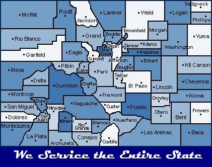 We Service every County in Colorado